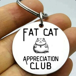Fat cat apprixlciation club hot Cute keychain